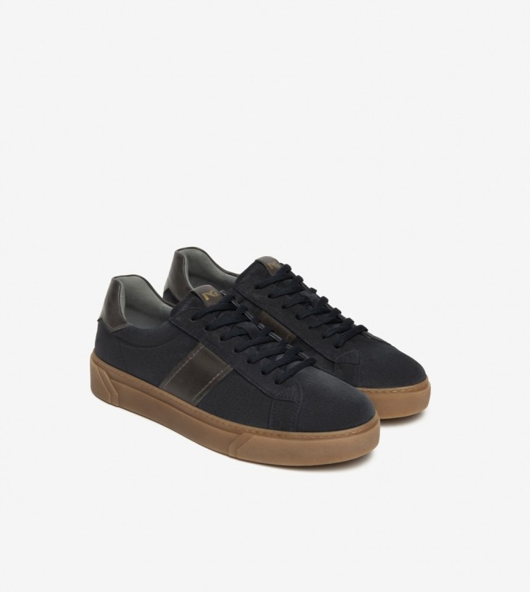 Sneakers uomo in camoscio e pelle