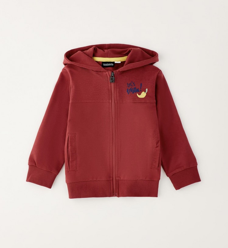 Felpa bimbo Sarabanda con zip