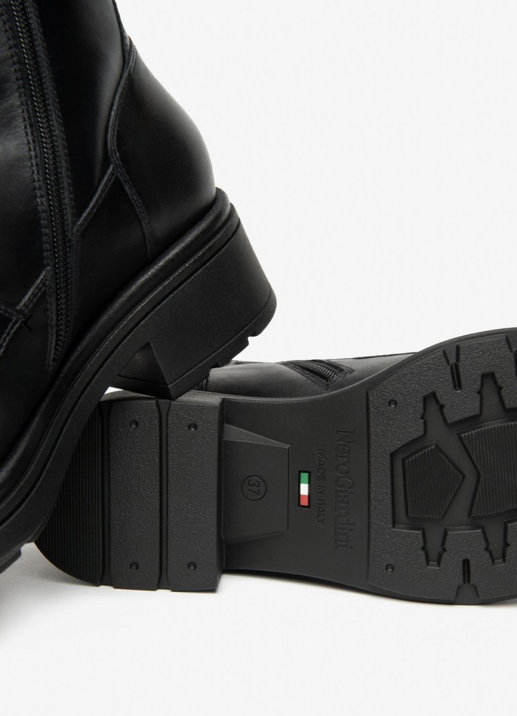 Stivaletti neri vera pelle NeroGiardini