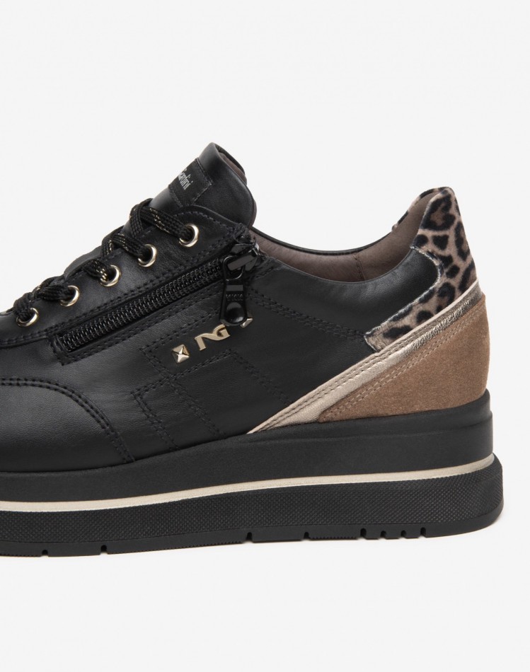 Sneakers con zeppa NeroGiardini