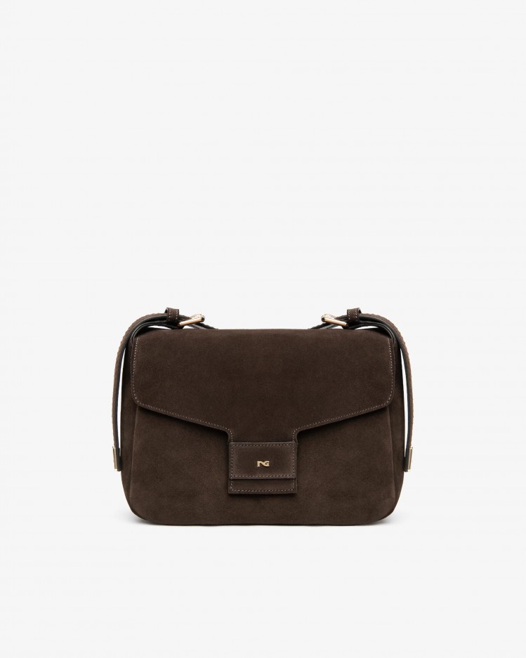 Borsa a spalla da donna in pelle NeroGiardini
