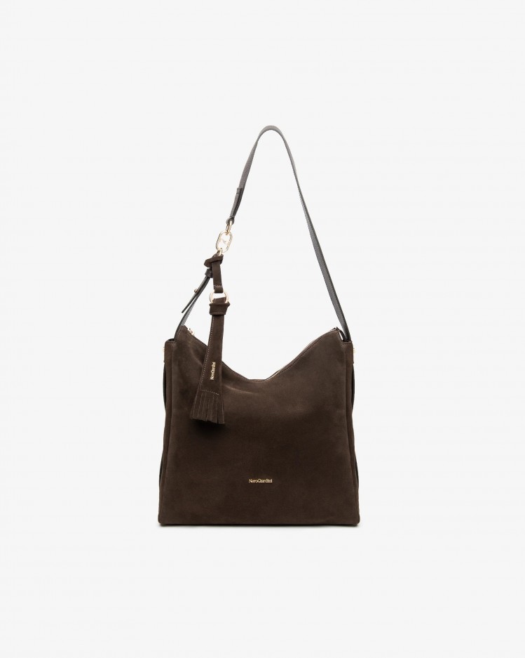 Borsa Hobo in pelle NeroGiardini
