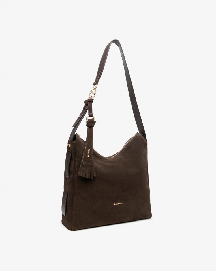 Borsa Hobo in pelle NeroGiardini