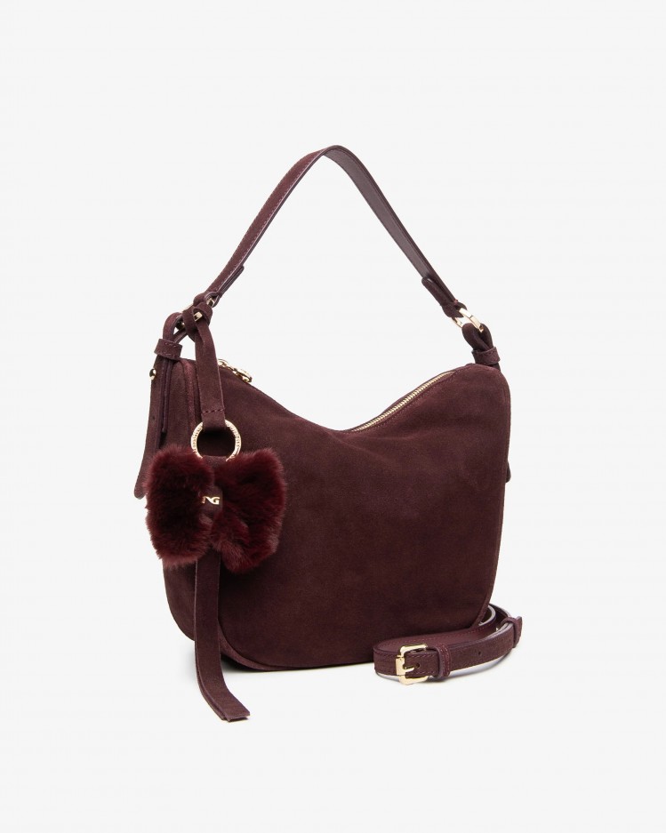 Borsa Hobo in pelle NeroGiardini