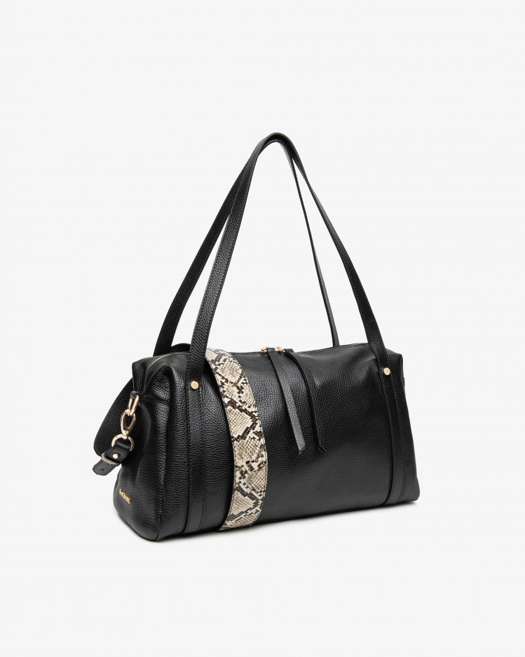 Borsa a bauletto in pelle NeroGiardini