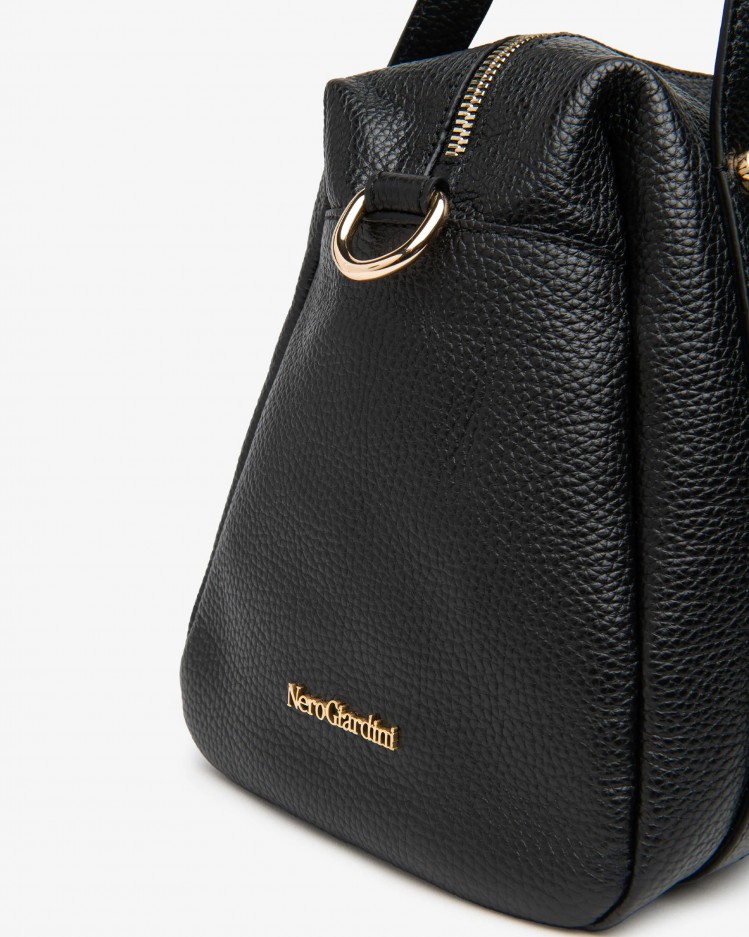 Borsa a bauletto in pelle NeroGiardini