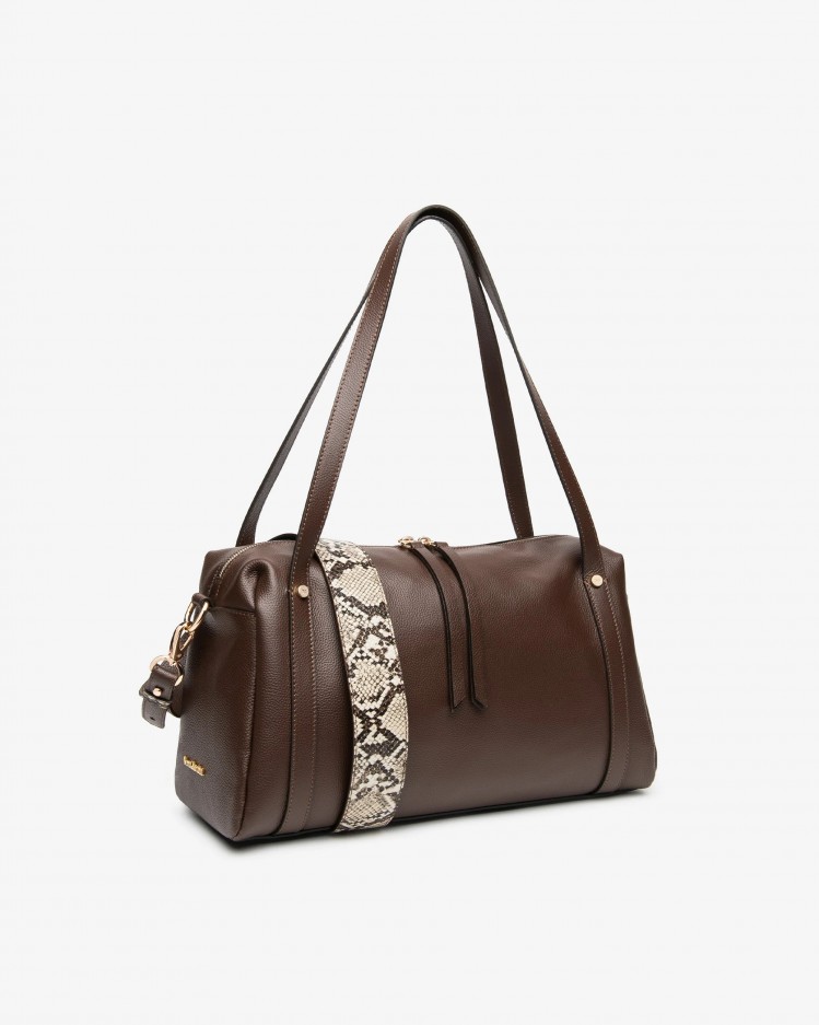 Borsa a bauletto in pelle NeroGiardini