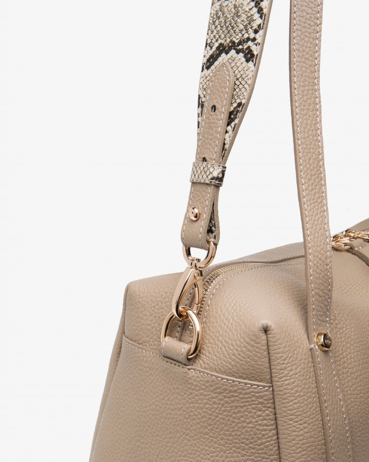 Borsa a bauletto in pelle NeroGiardini
