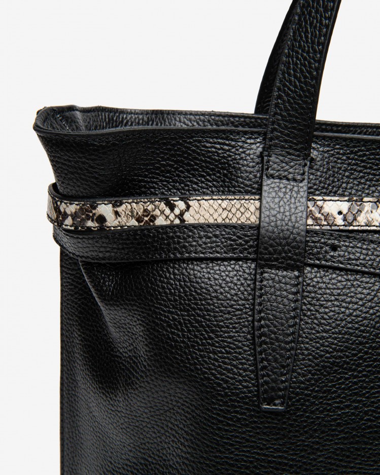 Borsa a tracolla in pelle NeroGiardini