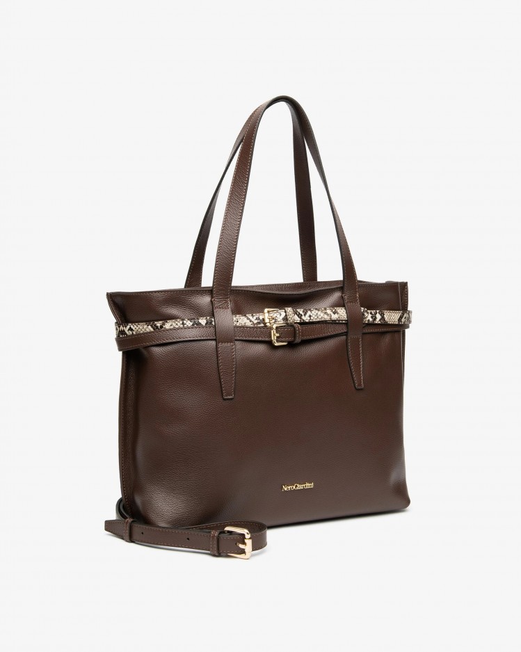 Borsa a tracolla in pelle NeroGiardini