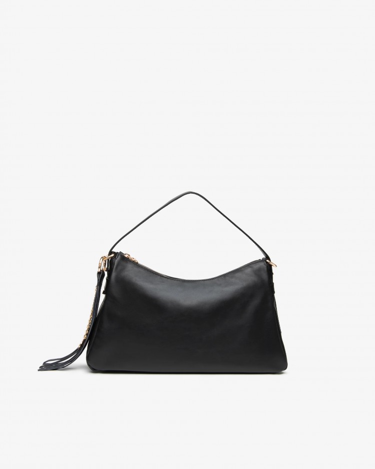 Borsa Hobo in pelle NeroGiardini