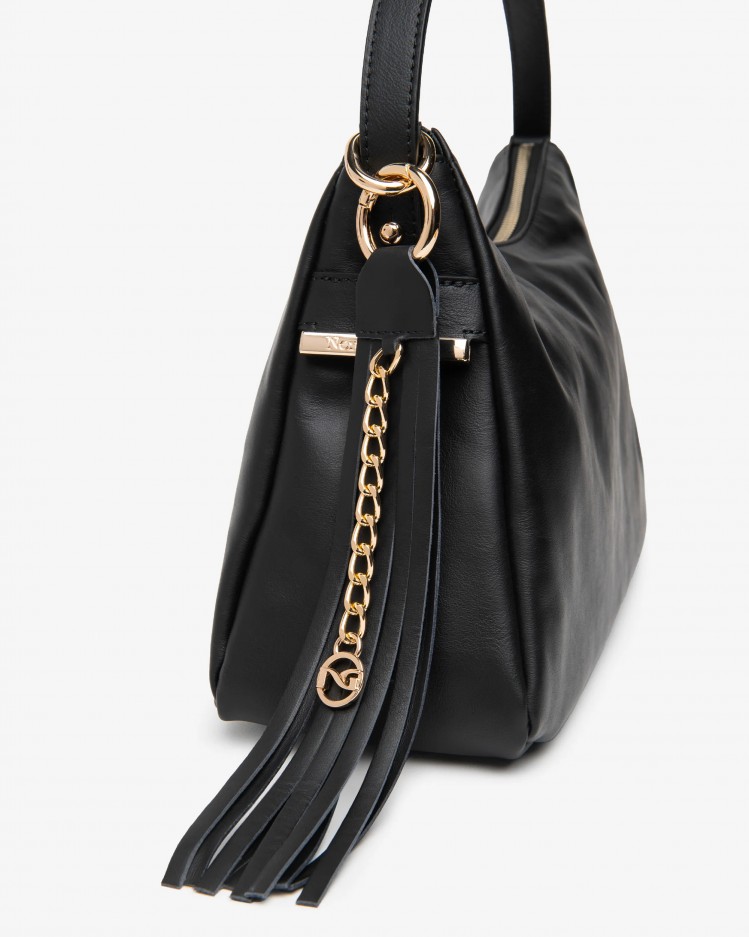 Borsa Hobo in pelle NeroGiardini