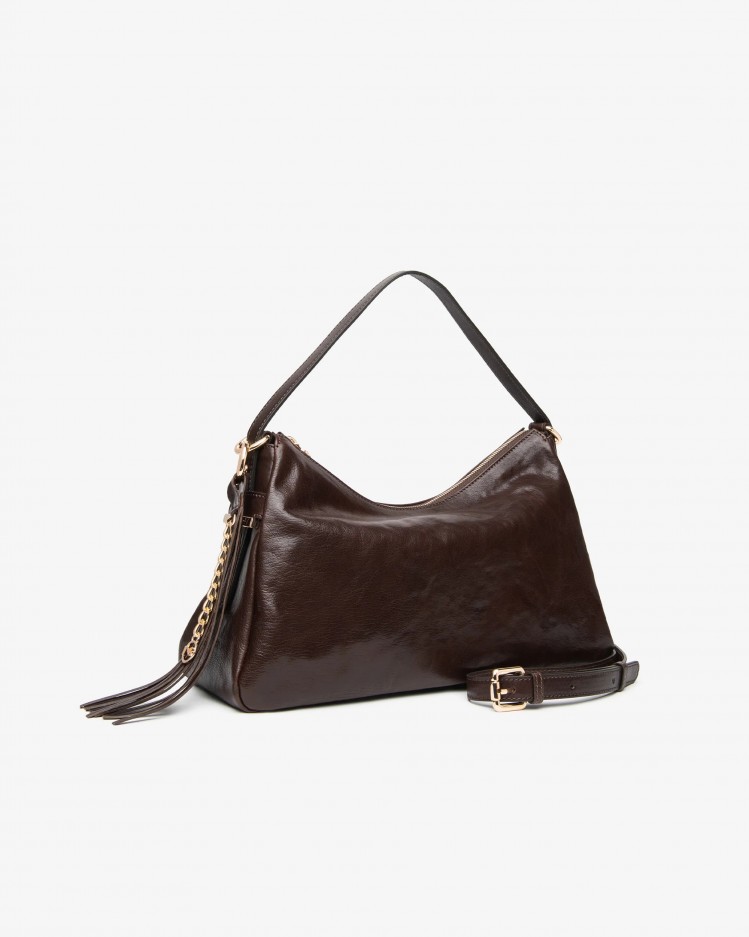 Borsa Hobo in pelle NeroGiardini