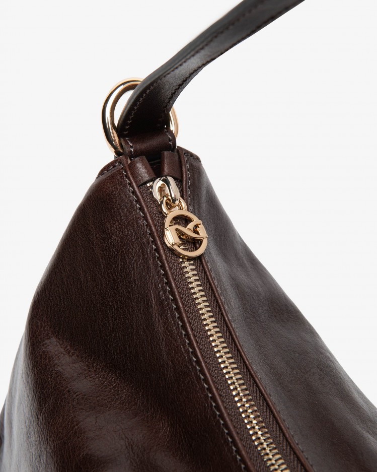 Borsa Hobo in pelle NeroGiardini