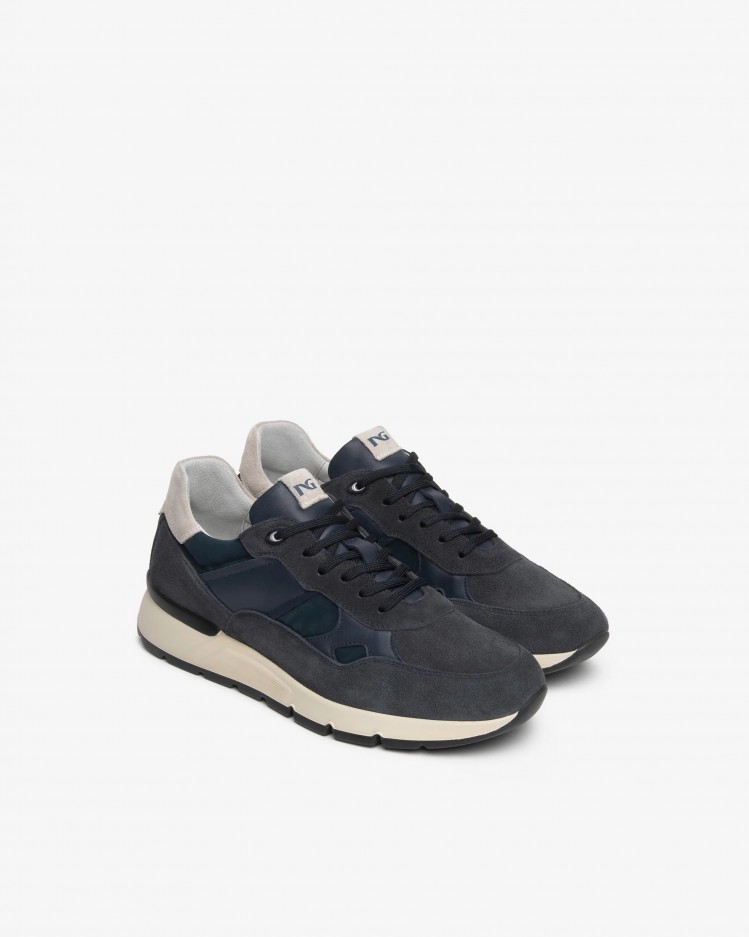 Sneakers uomo scamosciata NeroGiardini