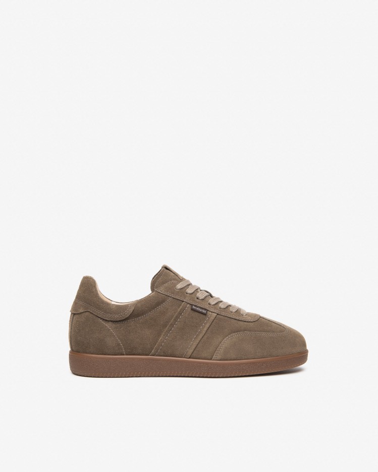 Sneakers da uomo in pelle scamosciata NeroGiardini