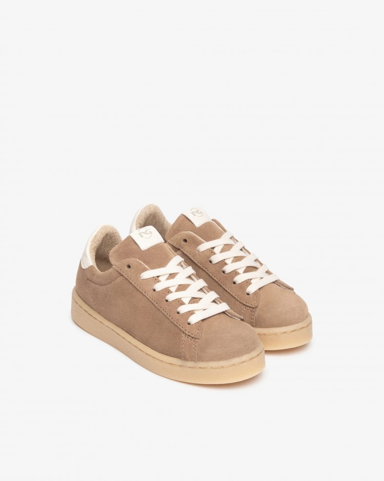 Sneakers bambina in pelle scamosciata NeroGiardini