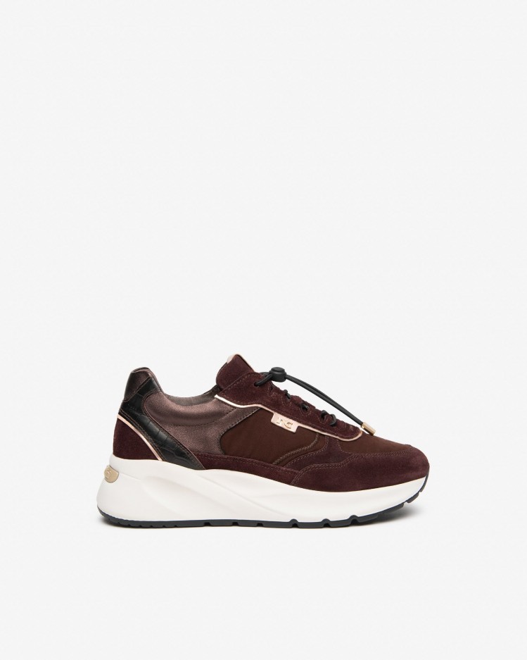 Sneakers donna in pelle scamosciata NeroGiardini
