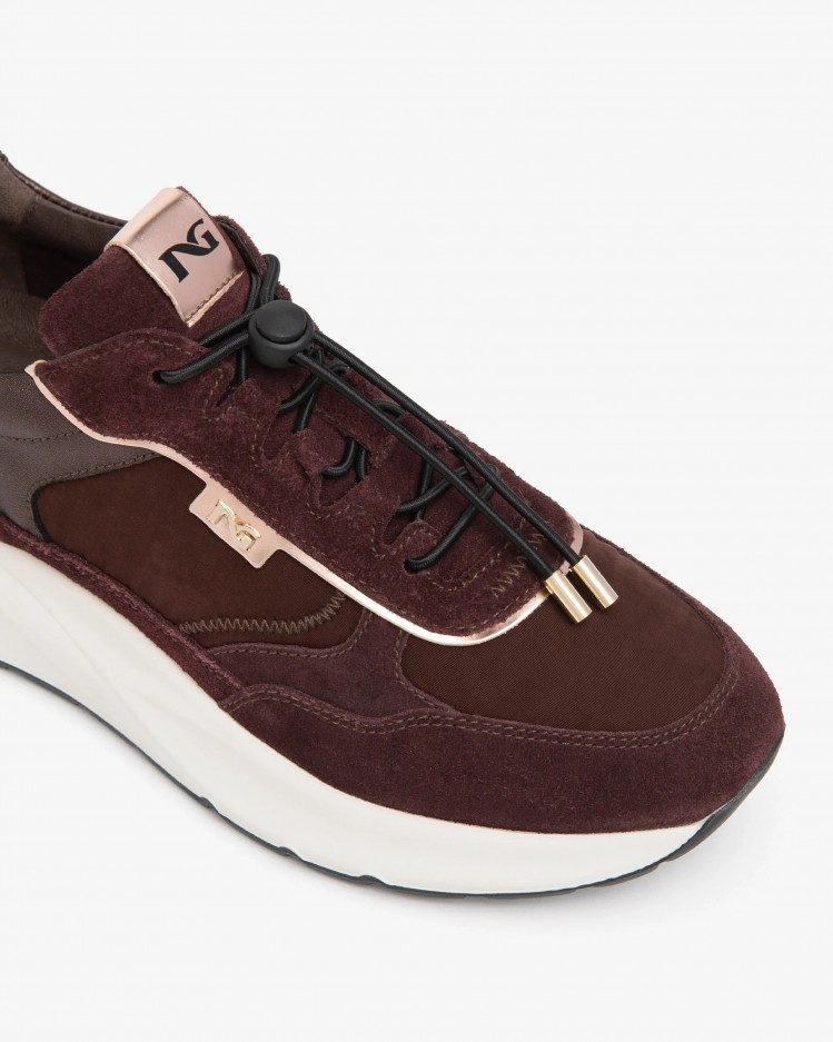 Sneakers donna in pelle scamosciata NeroGiardini