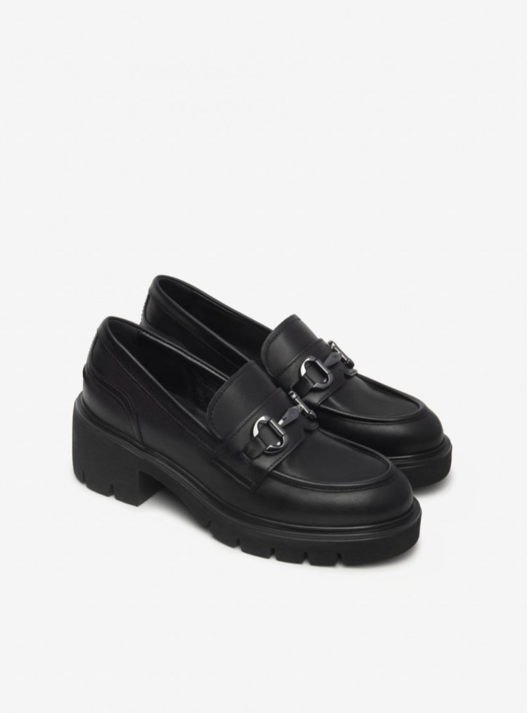 Mocassini donna in pelle