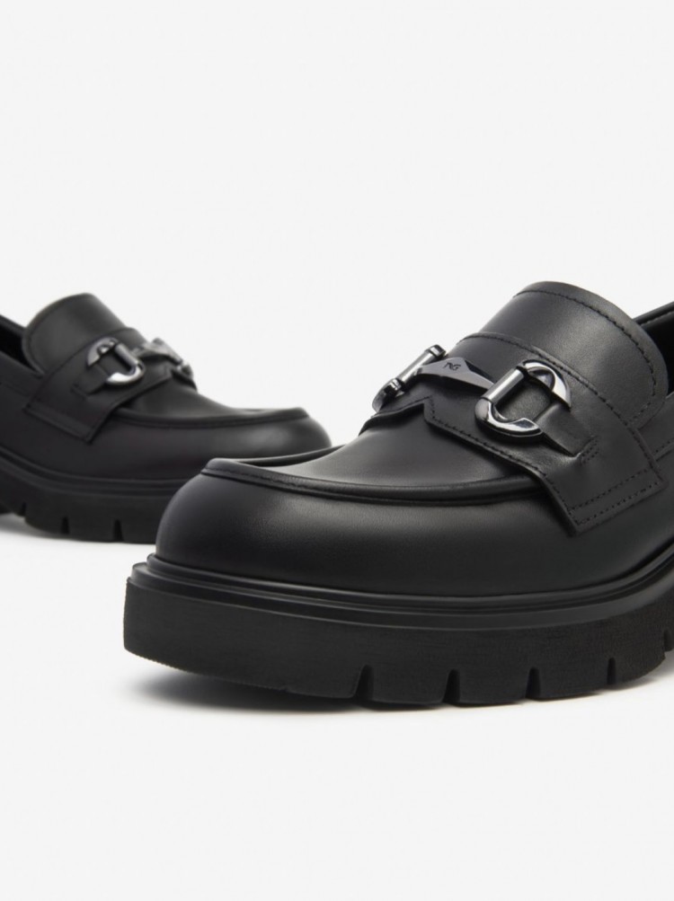 Mocassini donna in pelle