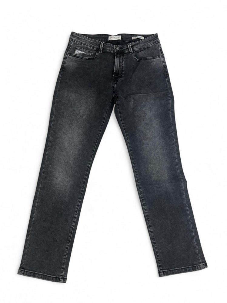 Jeans nero dritto uomo Yes-Zee