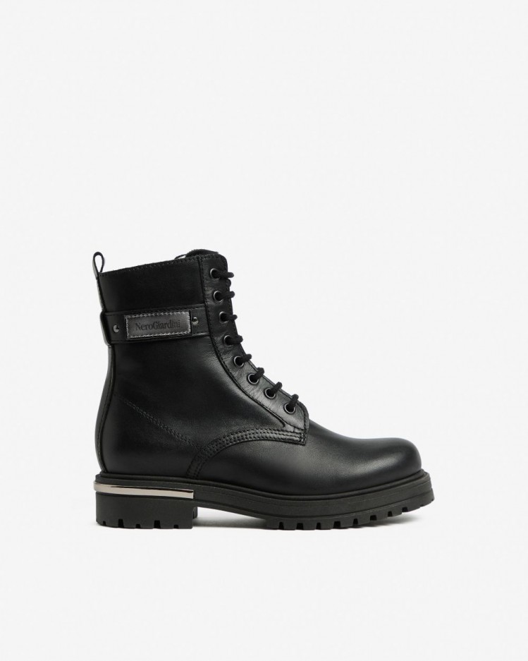 Anfibi Teen in pelle