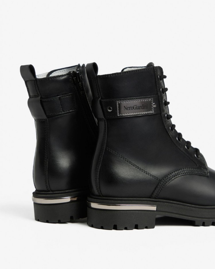 Anfibi Teen in pelle