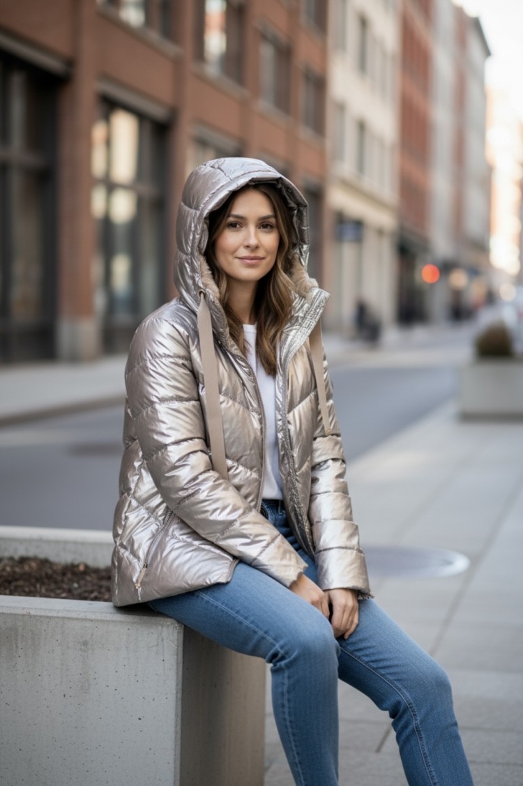 Giubbotto bronzo donna Yes-Zee