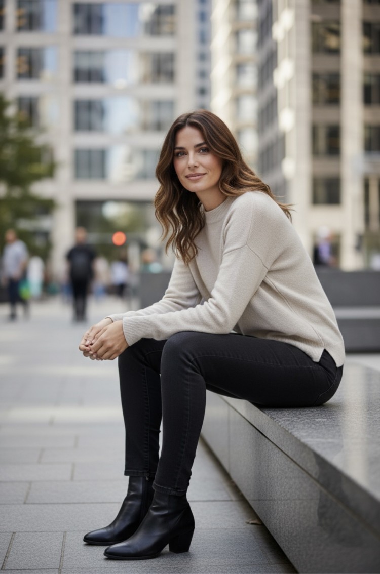 Jeans nero slim  Yes-Zee