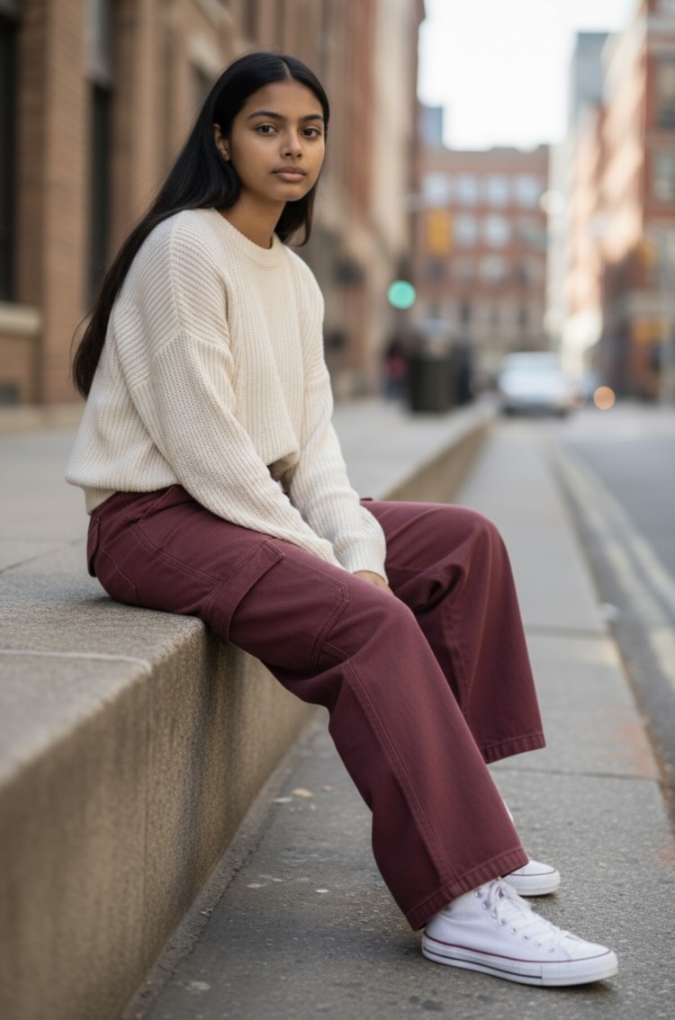 Pantalone cargo bimba Losan