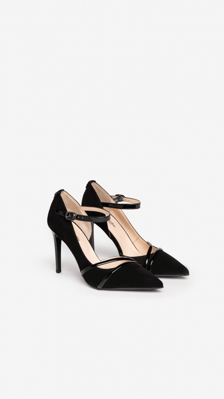 Décolleté Donna in Camoscio e Vernice