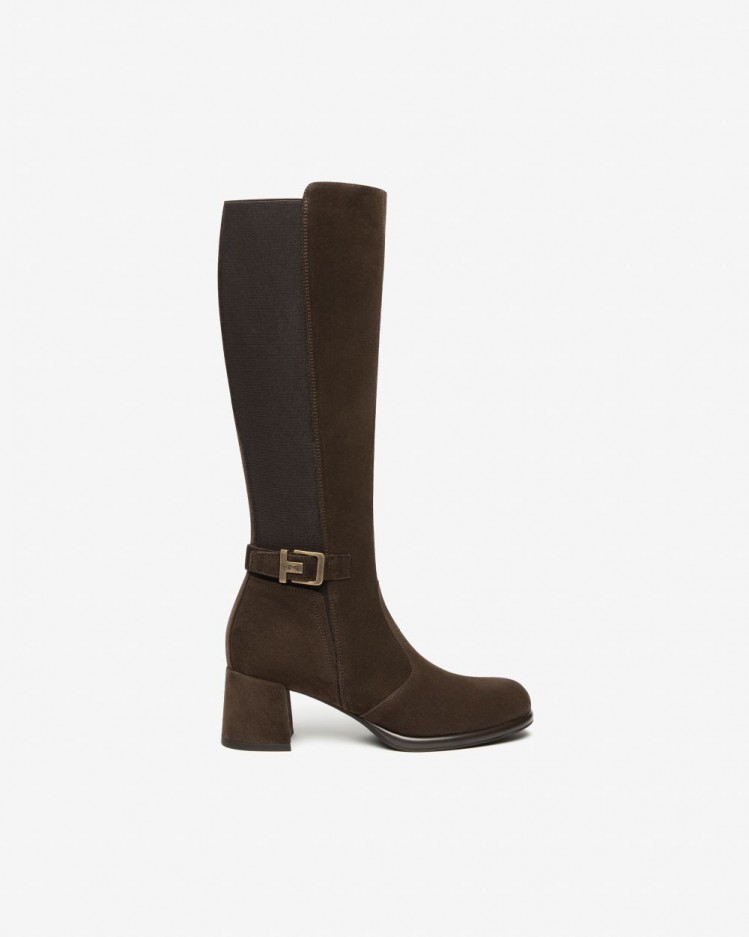 Stivali Donna in Suede e Tessuto