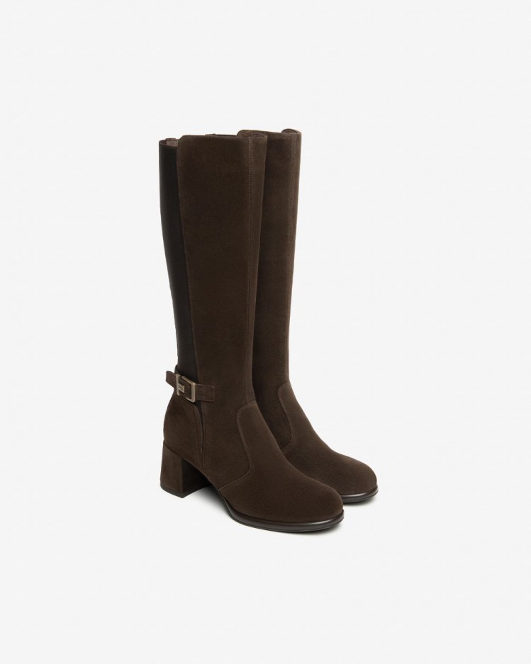 Stivali Donna in Suede e Tessuto