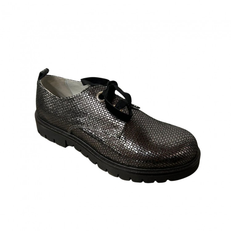 Stringata bambina lurex NeroGiardini