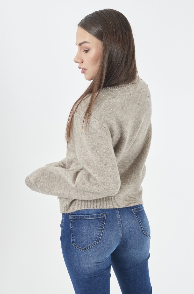 Maglioncino beige Yes-Zee