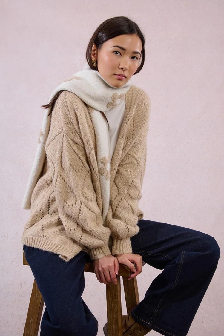 Sciarpa panna fiore Molly Bracken