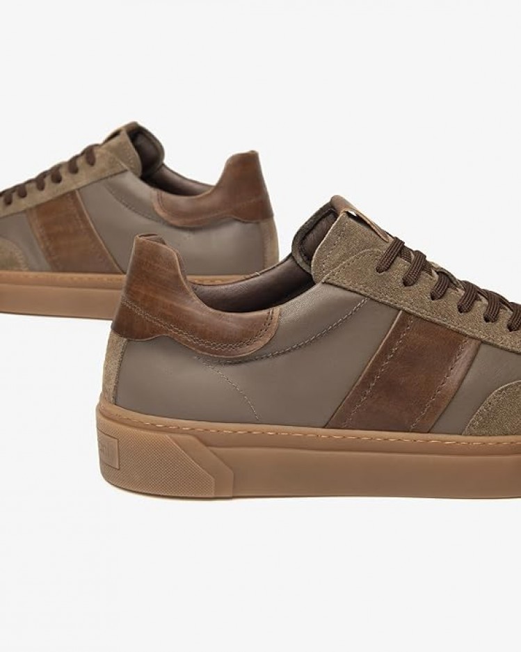 Sneaker Uomo in pelle e camoscio NeroGiardini