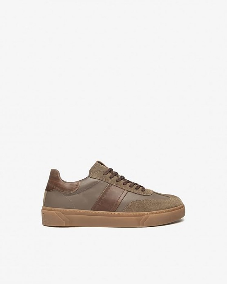 Sneaker Uomo in pelle e camoscio NeroGiardini