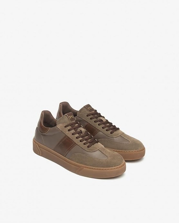 Sneaker Uomo in pelle e camoscio NeroGiardini