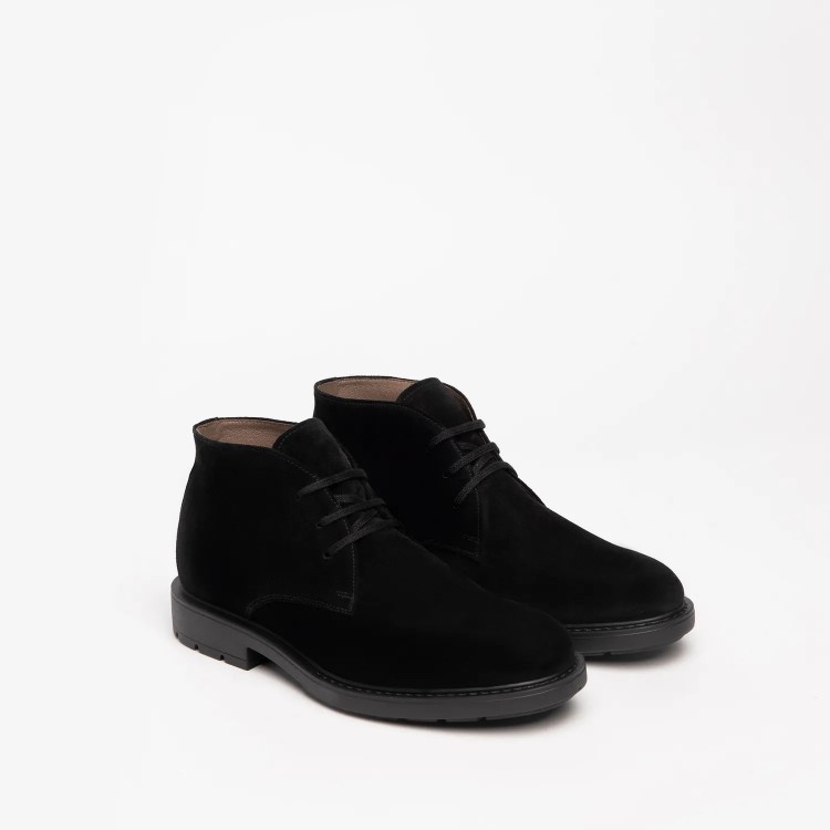 Polacchino Uomo in camoscio NeroGiardini