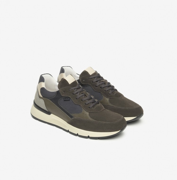 Sneakers uomo in camoscio