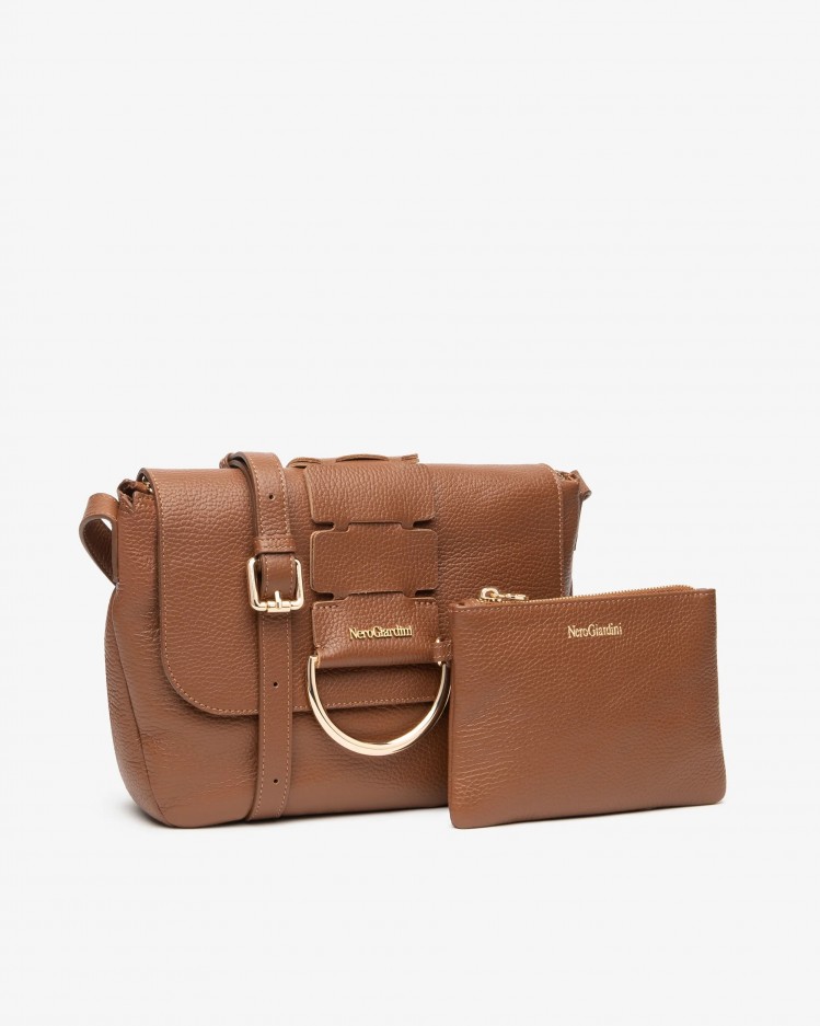 Borsa vera pelle NeroGiardini a tracolla