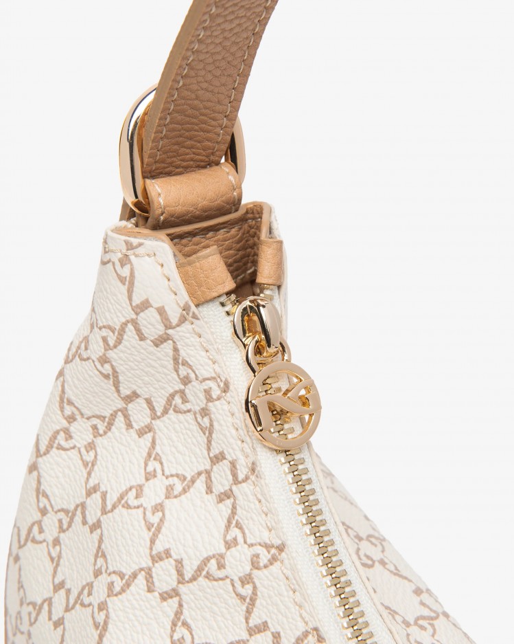 Borsa hobo NeroGiardini logata