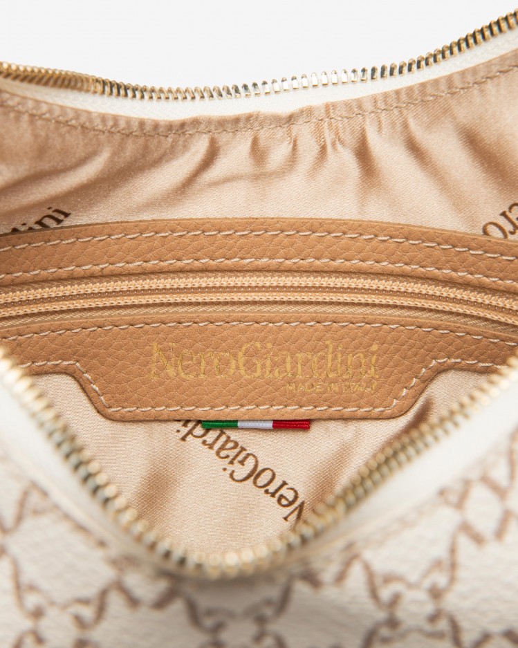 Borsa hobo NeroGiardini logata