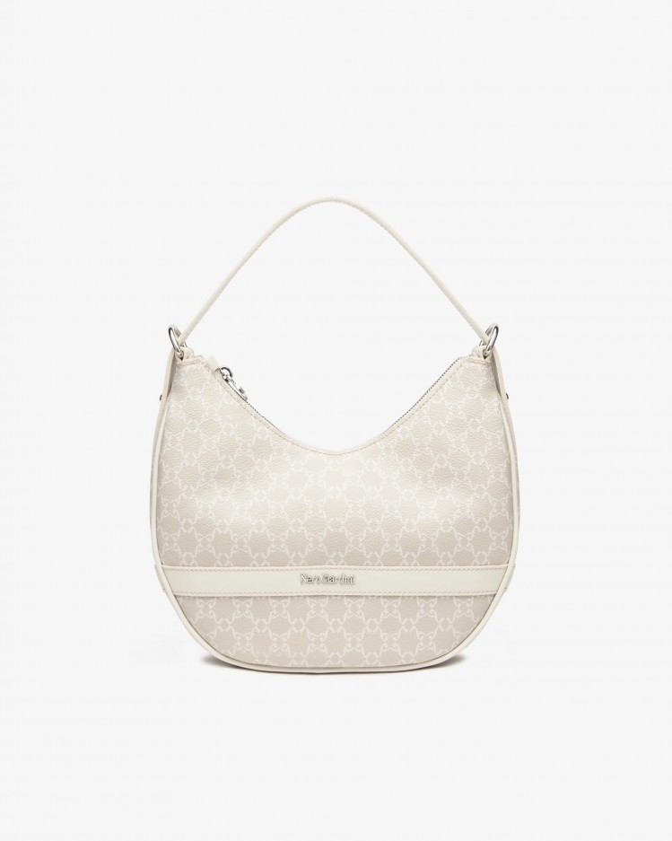 Borsa hobo NeroGiardini logata