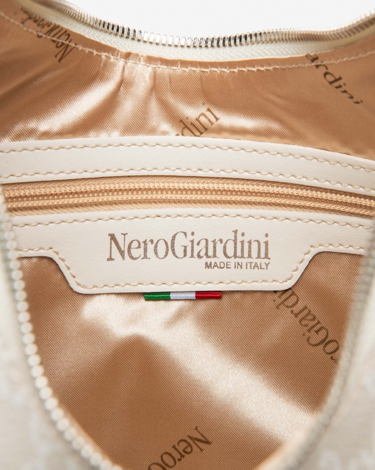 Borsa hobo NeroGiardini logata